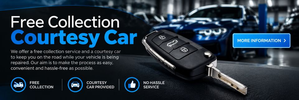 Free Collection & Courtesy Car at MTS Garage Services